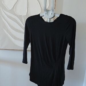 Vince Camuto Black Long Sleeve Top